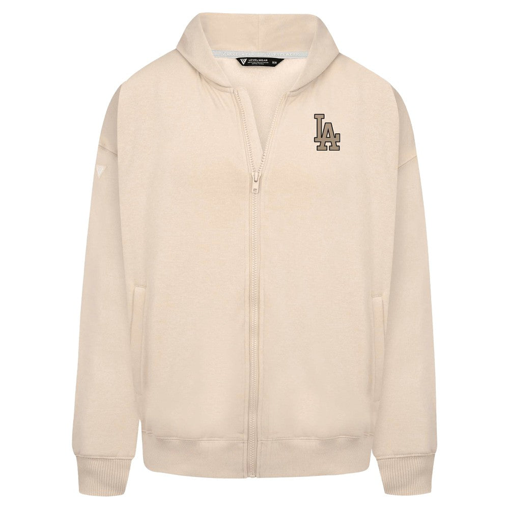 MLB Los Angeles Dodgers Levelwear Uphill Oversized Full-Zip Hoodie