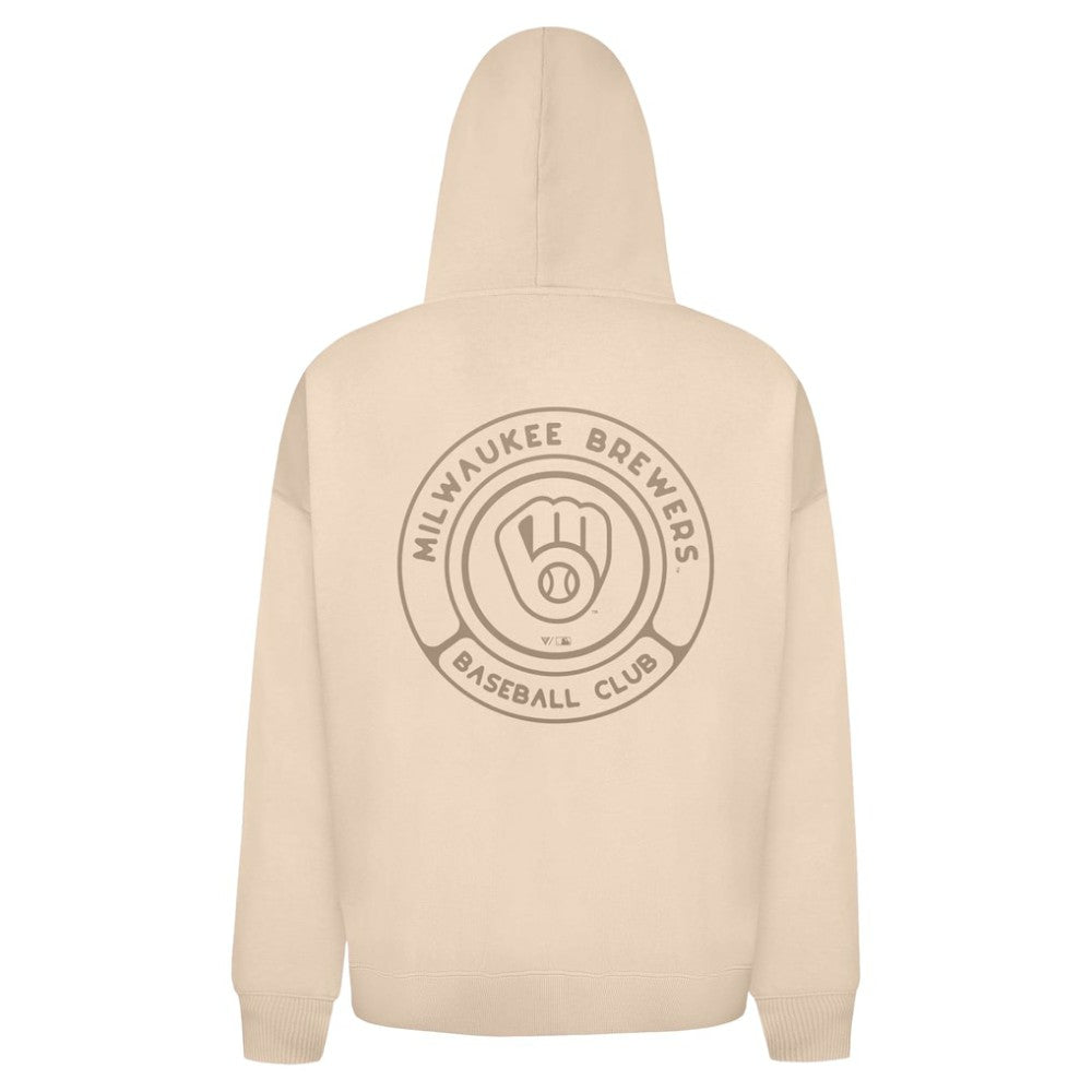 MLB Milwaukee Brewers Levelwear Uphill Oversized Full-Zip Hoodie