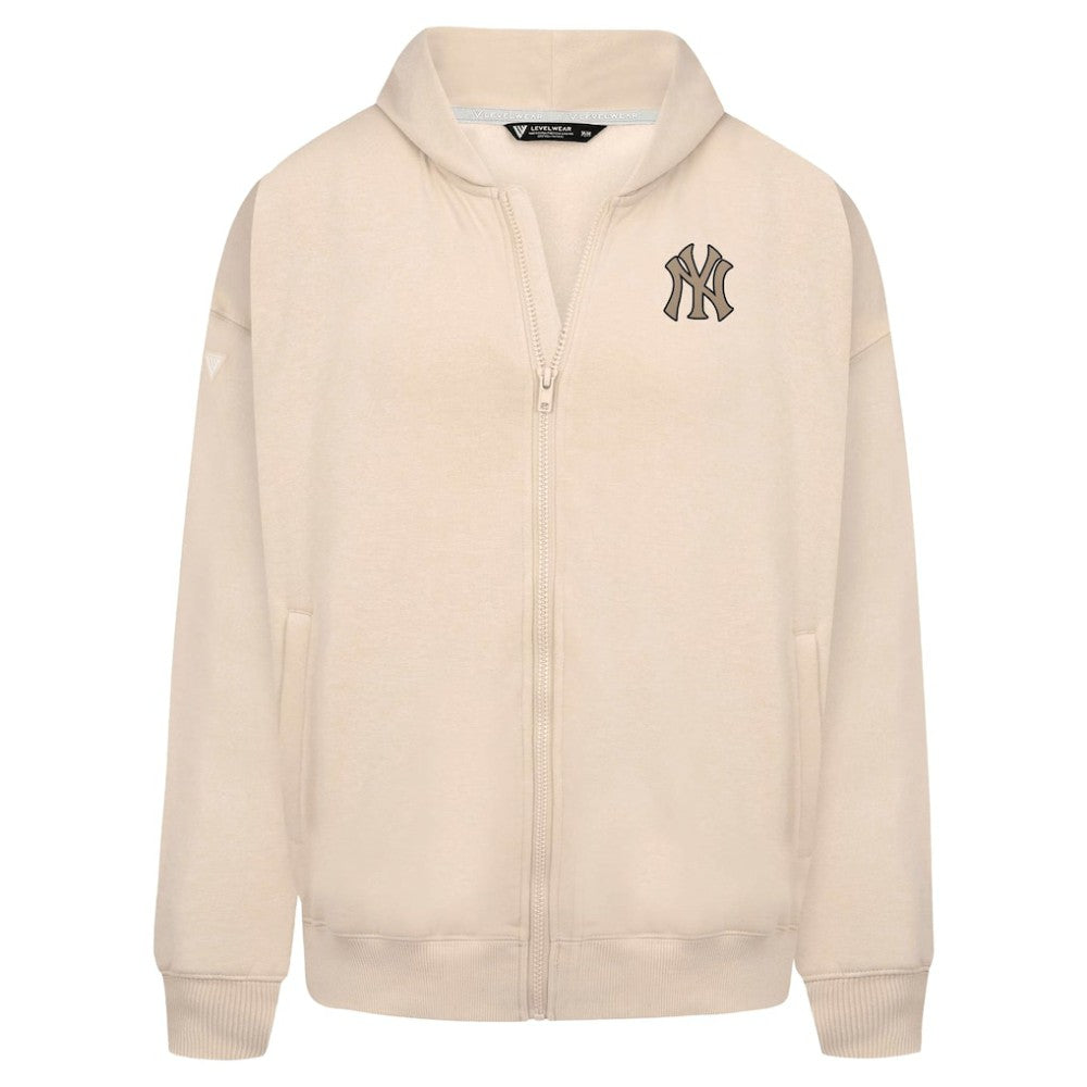 MLB New York Yankees Levelwear Uphill Oversized Full-Zip Hoodie
