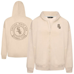 MLB Chicago White Sox Levelwear Uphill Oversized Full-Zip Hoodie