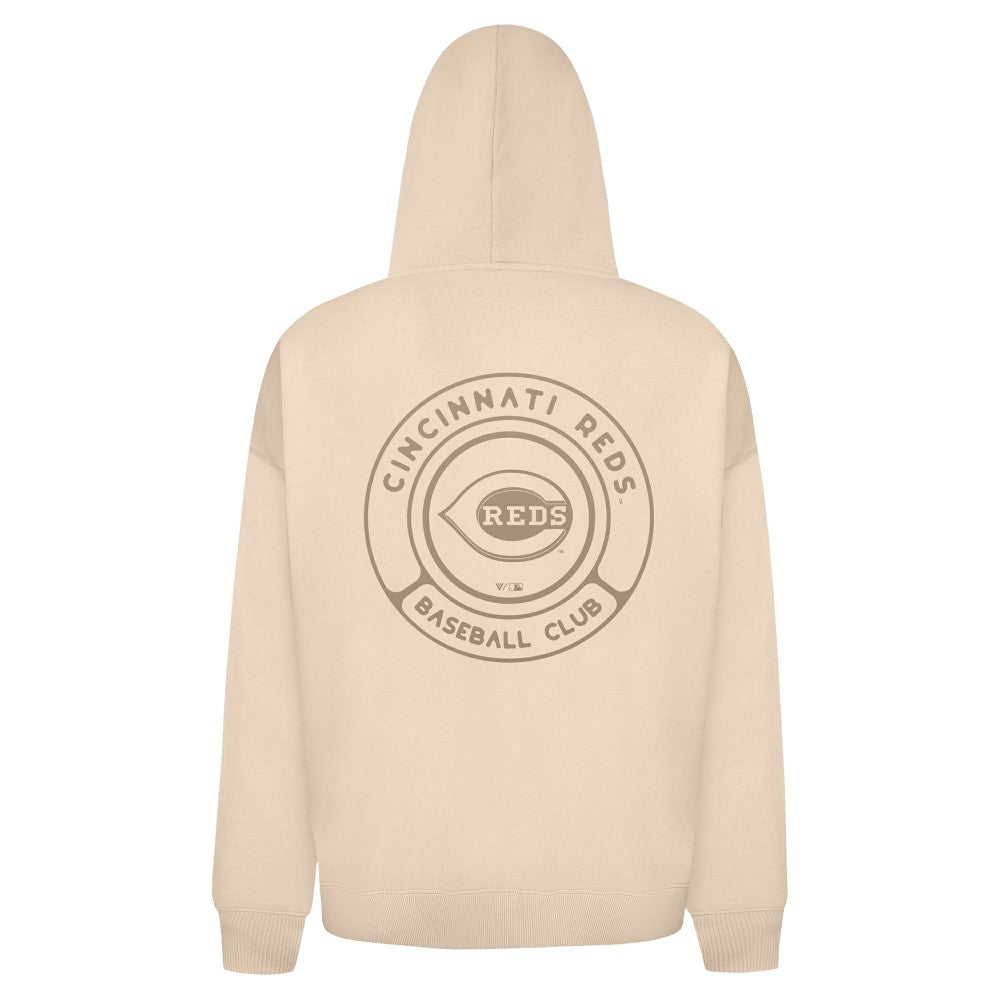 MLB Cincinnati Reds Levelwear Uphill Oversized Full-Zip Hoodie