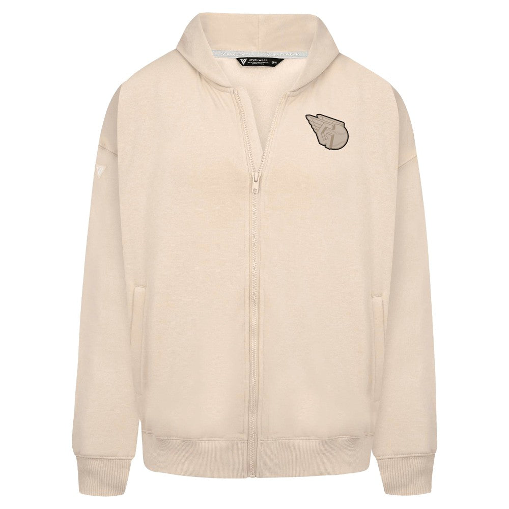 MLB Cleveland Guardians Levelwear Uphill Oversized Full-Zip Hoodie