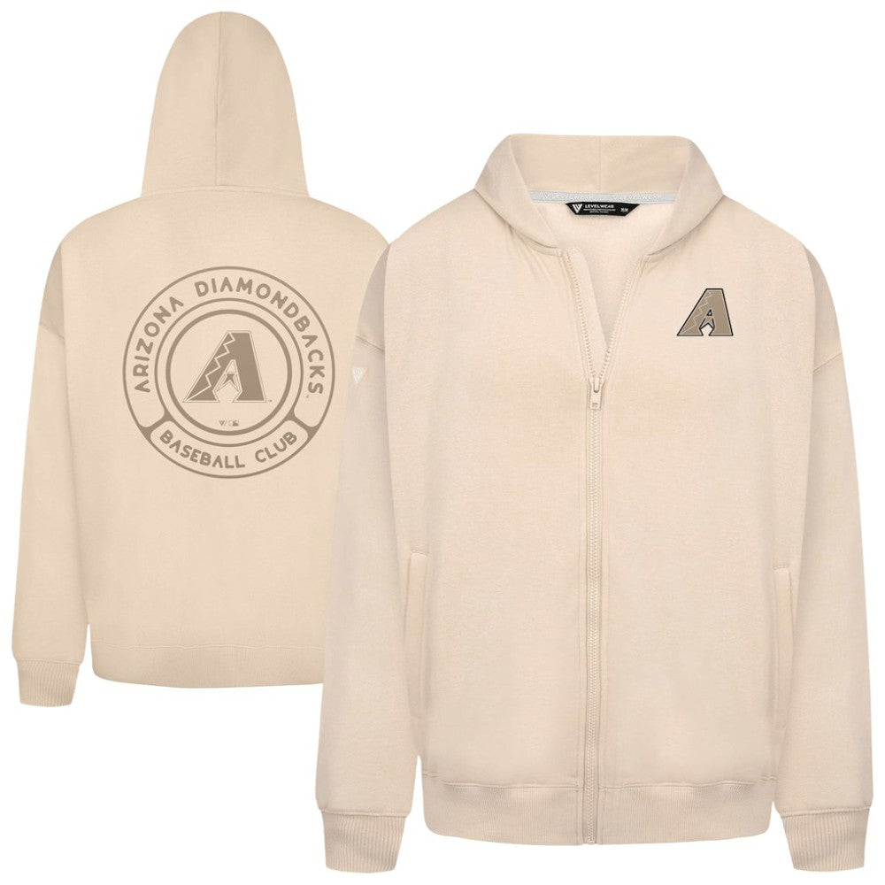 MLB Arizona Diamondbacks Levelwear Uphill Oversized Full-Zip Hoodie