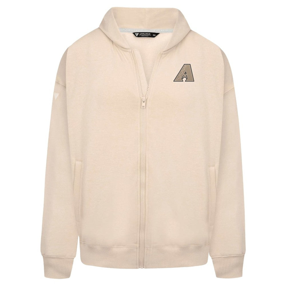 MLB Arizona Diamondbacks Levelwear Uphill Oversized Full-Zip Hoodie