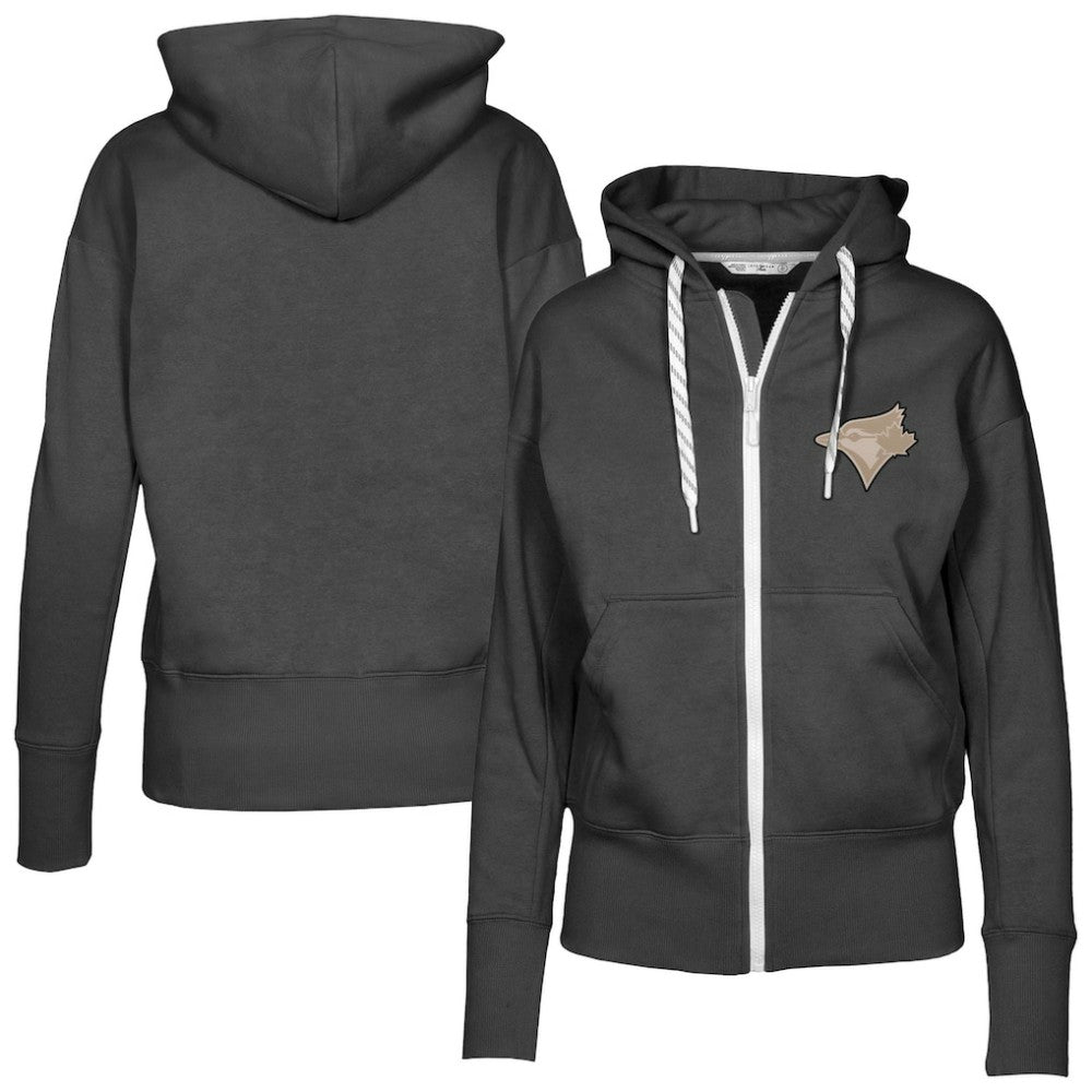 MLB Toronto Blue Jays Levelwear Women's Gardinia Full-Zip Hoodie