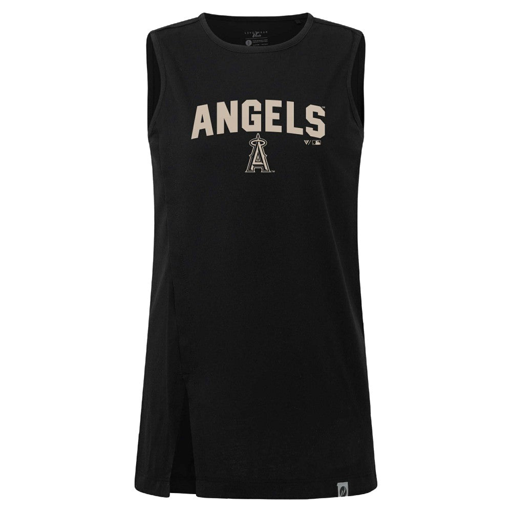 MLB Los Angeles Angels Levelwear Women's Influx Team Arch Tank Top