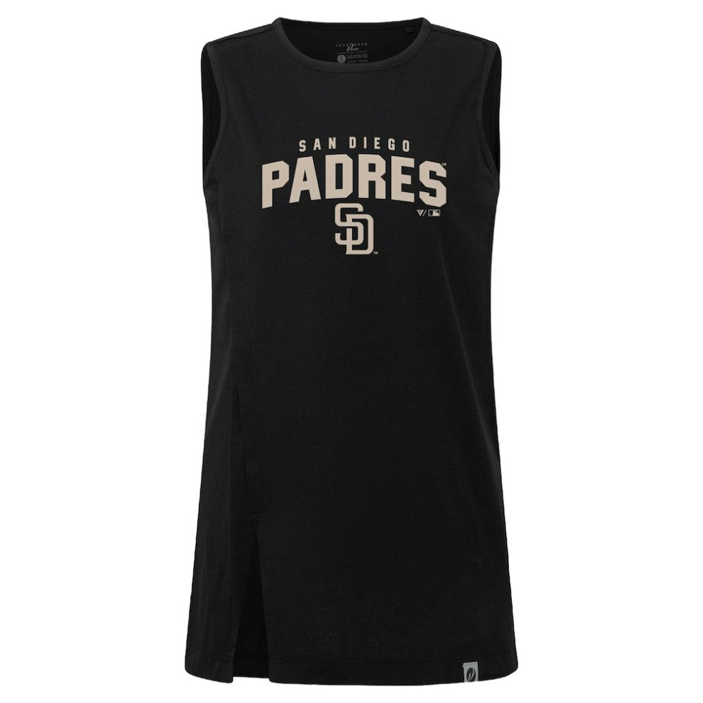 MLB San Diego Padres Levelwear Women's Influx Team Arch Tank Top