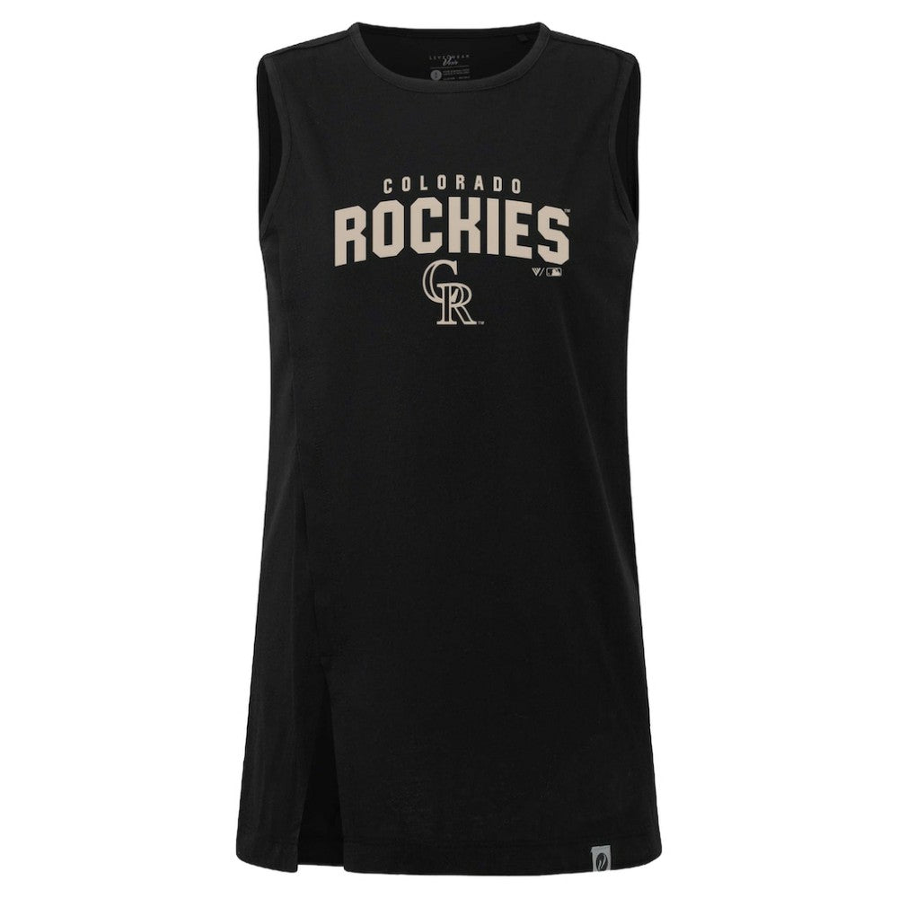 MLB Colorado Rockies Levelwear Women's Influx Team Arch Tank Top