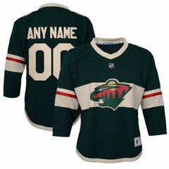NHL Green Minnesota Wild Youth Replica Custom Jersey