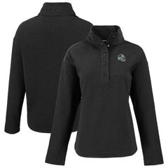 Cutter & Buck Women's Hunts Point Eco Half-Snap Sweatshirt - Carolina Panthers