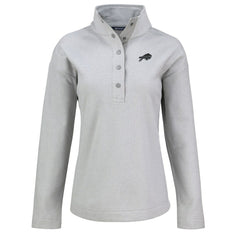 Cutter & Buck Women's Hunts Point Eco Half-Snap Sweatshirt - Buffalo Bills