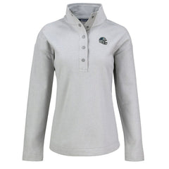 Cutter & Buck Women's Hunts Point Eco Half-Snap Sweatshirt - Carolina Panthers