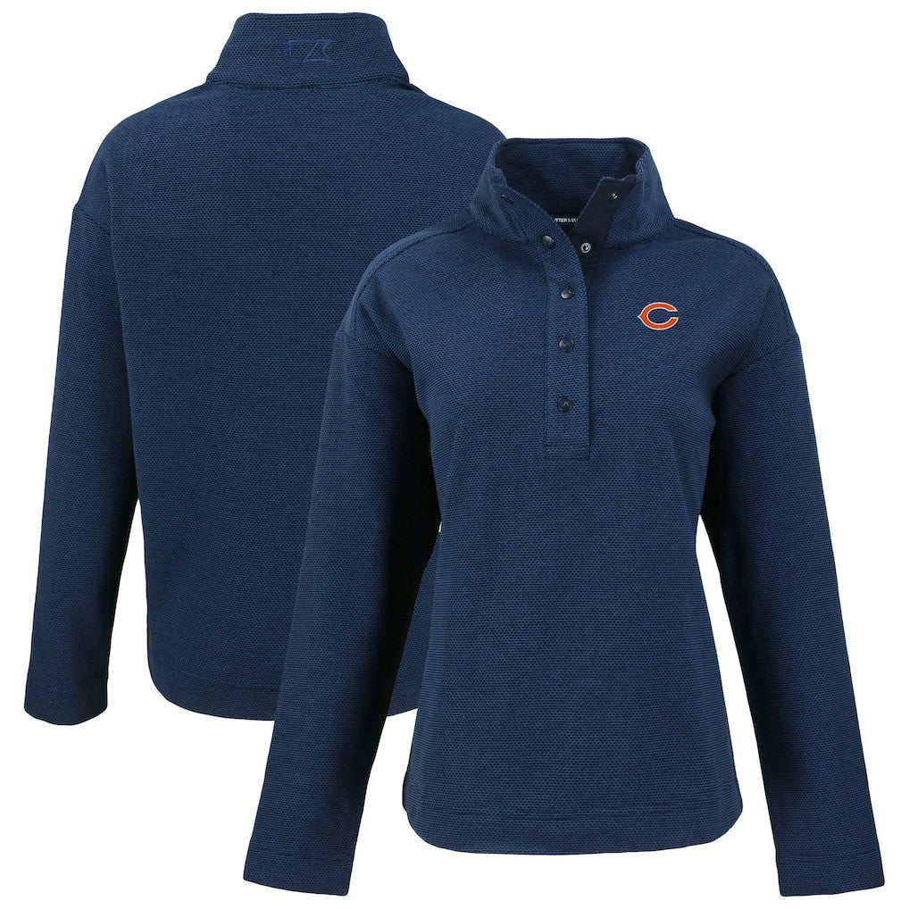 Cutter & Buck Women's Hunts Point Eco Half-Snap Sweatshirt - Chicago Bears