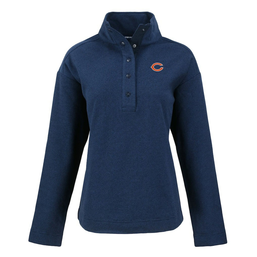 Cutter & Buck Women's Hunts Point Eco Half-Snap Sweatshirt - Chicago Bears