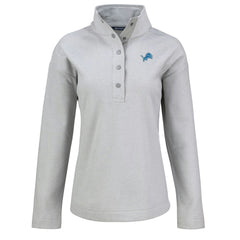 Cutter & Buck Women's Hunts Point Eco Half-Snap Sweatshirt - Detroit Lions