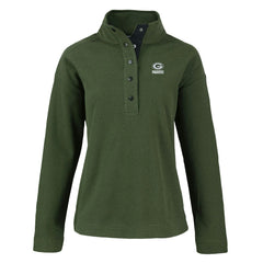 Cutter & Buck Women's Hunts Point Eco Half-Snap Sweatshirt - Green Bay Packers