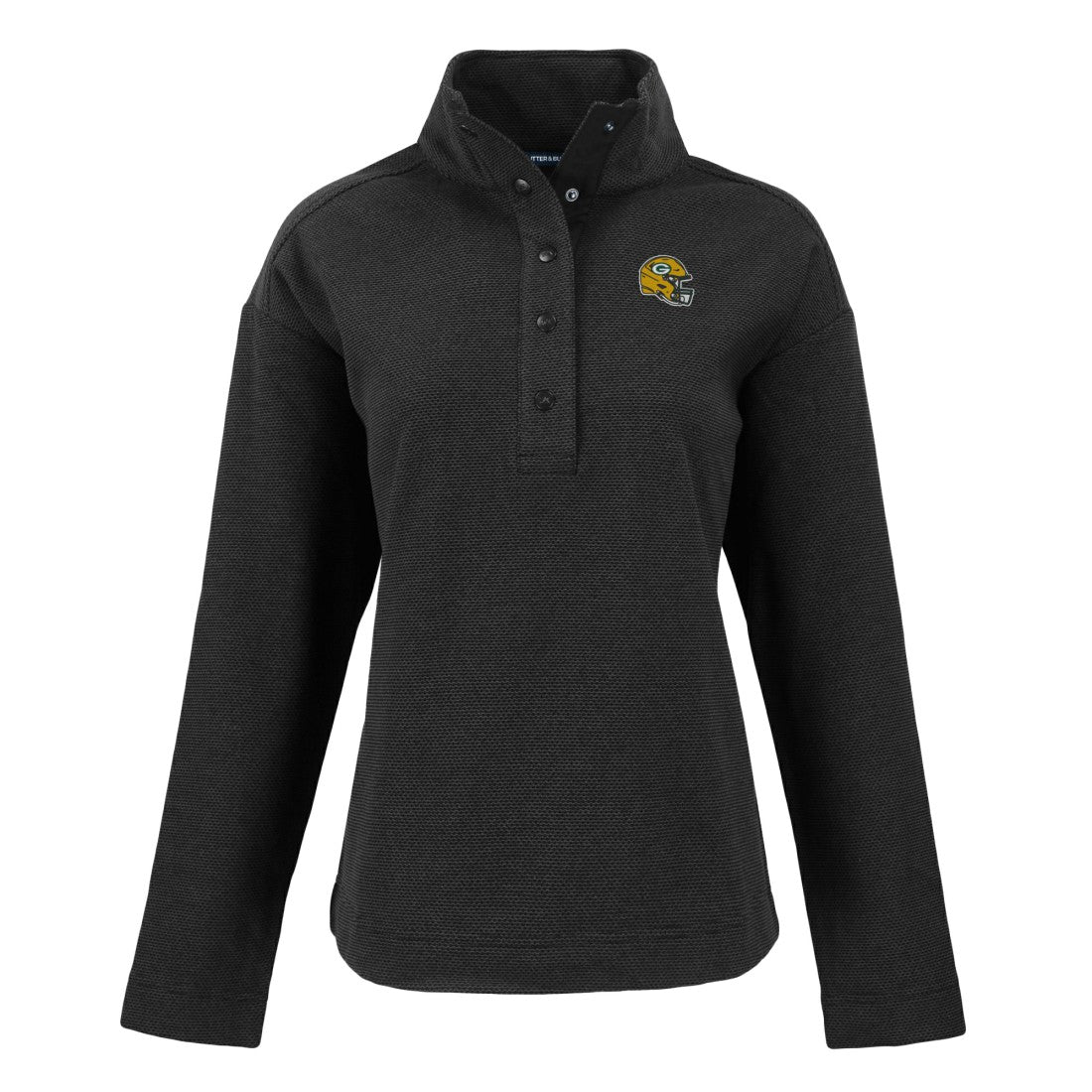 Cutter & Buck Women's Hunts Point Eco Half-Snap Sweatshirt - Green Bay Packers