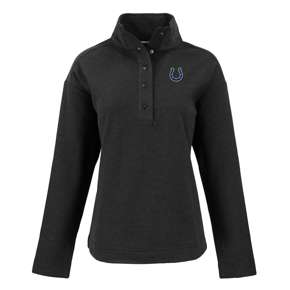 Cutter & Buck Women's Hunts Point Eco Half-Snap Sweatshirt - Indianapolis Colts