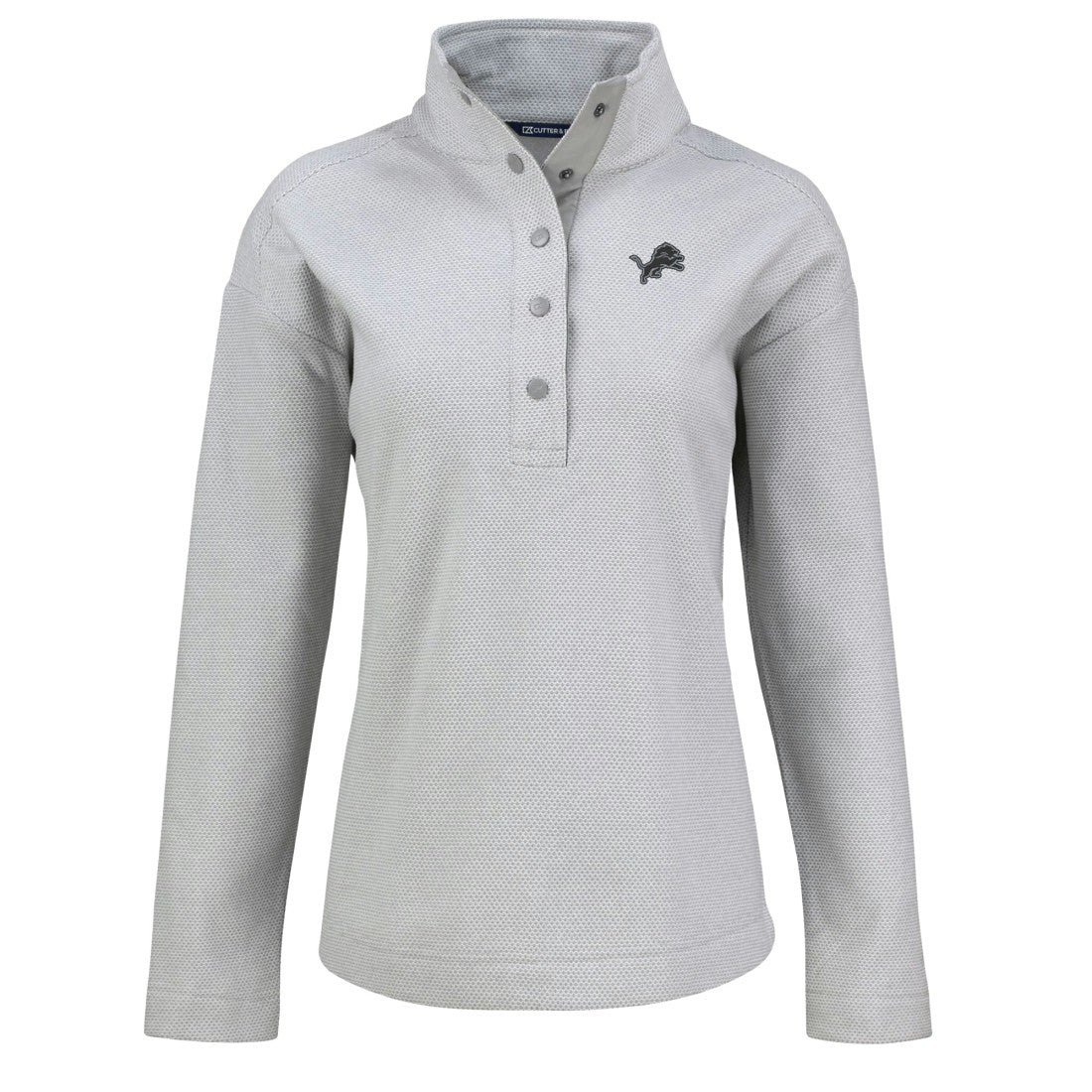 Cutter & Buck Women's Hunts Point Eco Half-Snap Sweatshirt - Detroit Lions