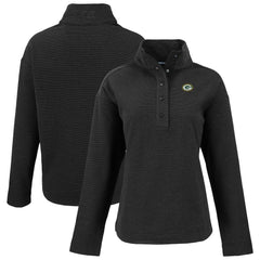 Cutter & Buck Women's Hunts Point Eco Half-Snap Sweatshirt - Green Bay Packers