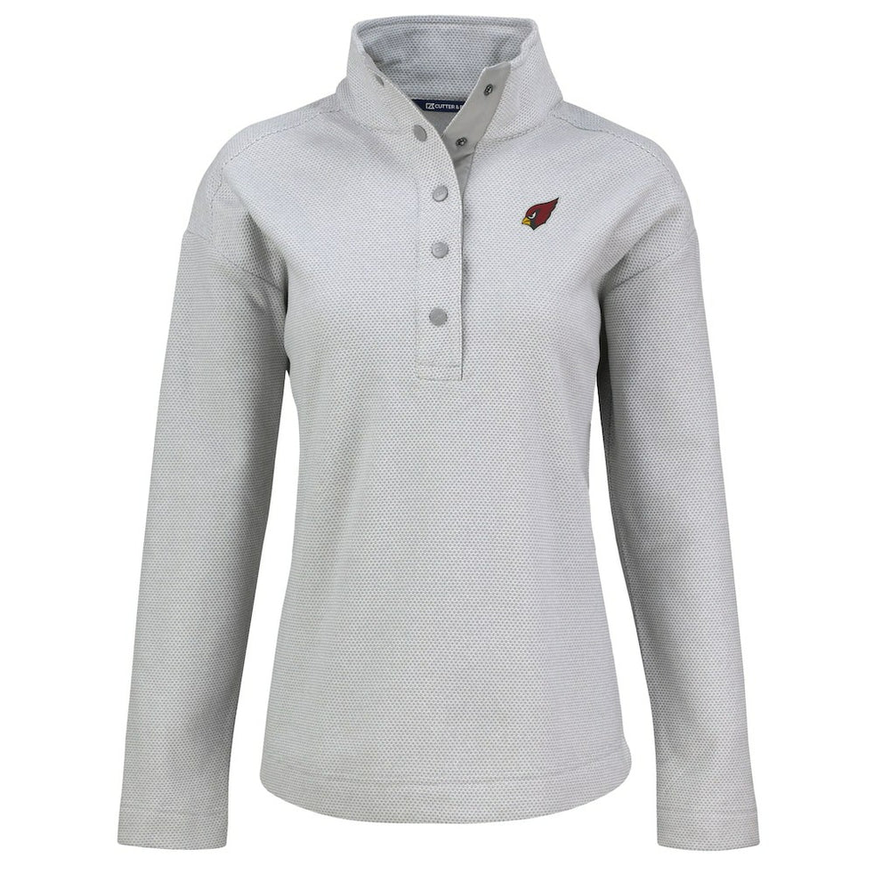 Cutter & Buck Women's Hunts Point Eco Half-Snap Sweatshirt - Arizona Cardinals