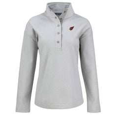 Cutter & Buck Women's Hunts Point Eco Half-Snap Sweatshirt - Arizona Cardinals
