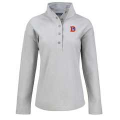 Cutter & Buck Women's Hunts Point Eco Half-Snap Sweatshirt - Denver Broncos