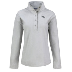 Cutter & Buck Women's Hunts Point Eco Half-Snap Sweatshirt - Denver Broncos