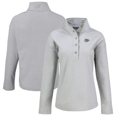 Cutter & Buck Women's Hunts Point Eco Half-Snap Sweatshirt - Kansas City Chiefs