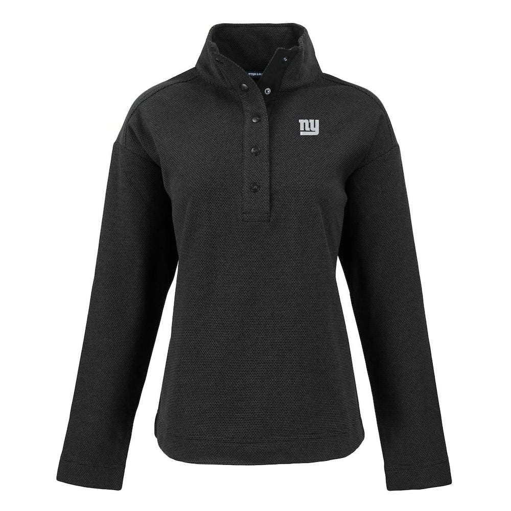 Cutter & Buck Women's Hunts Point Eco Half-Snap Sweatshirt - New York Giants