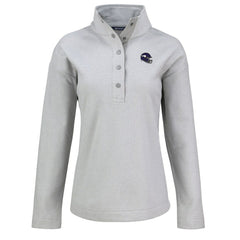 Cutter & Buck Women's Hunts Point Eco Half-Snap Sweatshirt - Minnesota Vikings