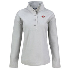 Cutter & Buck Women's Hunts Point Eco Half-Snap Sweatshirt - San Francisco 49ers