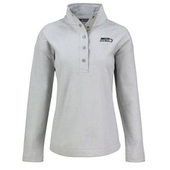 Cutter & Buck Women's Hunts Point Eco Half-Snap Sweatshirt - Seattle Seahawks