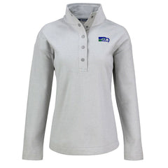 Cutter & Buck Women's Hunts Point Eco Half-Snap Sweatshirt - Seattle Seahawks