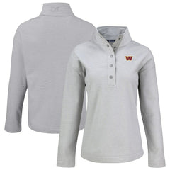 Cutter & Buck Women's Hunts Point Eco Half-Snap Sweatshirt - Washington Commanders