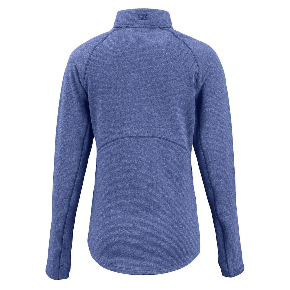 Cutter & Buck Women's Peshastin Eco Fleece Recycled Tri-Blend Raglan Half-Zip Jacket - Buffalo Bills