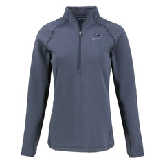 Cutter & Buck Women's Peshastin Eco Fleece Recycled Tri-Blend Raglan Half-Zip Jacket - Buffalo Bills