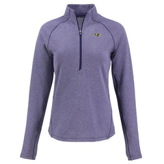 Cutter & Buck Women's Peshastin Eco Fleece Recycled Tri-Blend Raglan Half-Zip Jacket - Baltimore Ravens