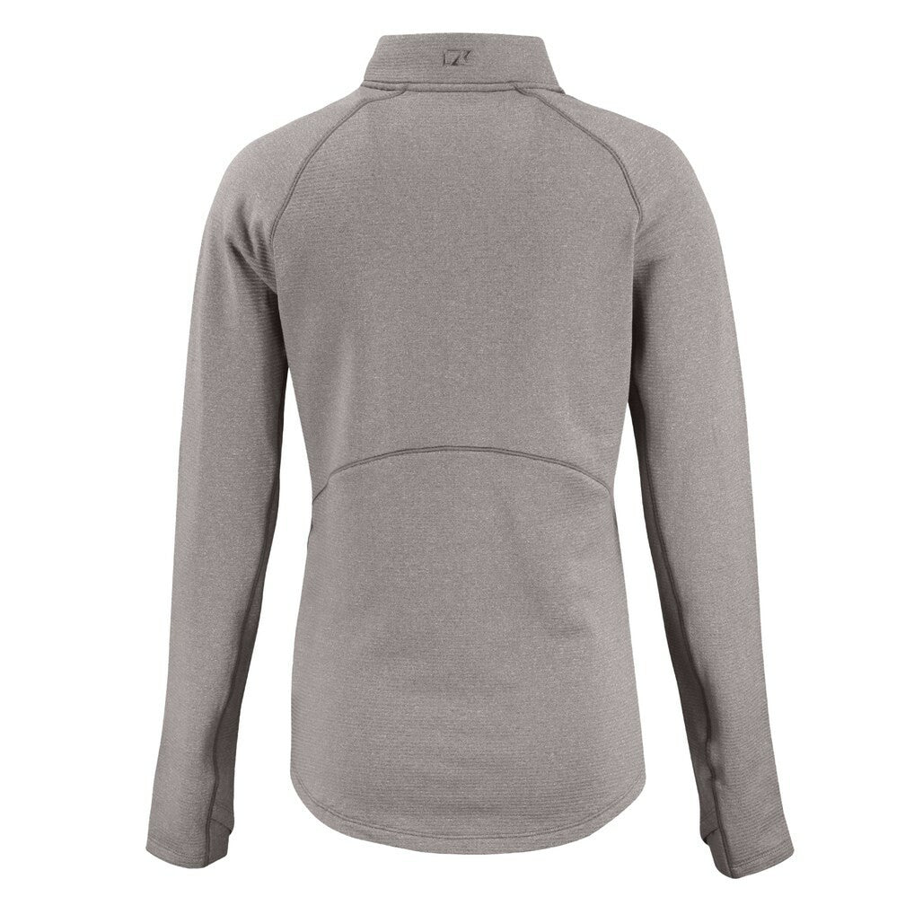 Cutter & Buck Women's Peshastin Eco Fleece Recycled Tri-Blend Raglan Half-Zip Jacket - Baltimore Ravens