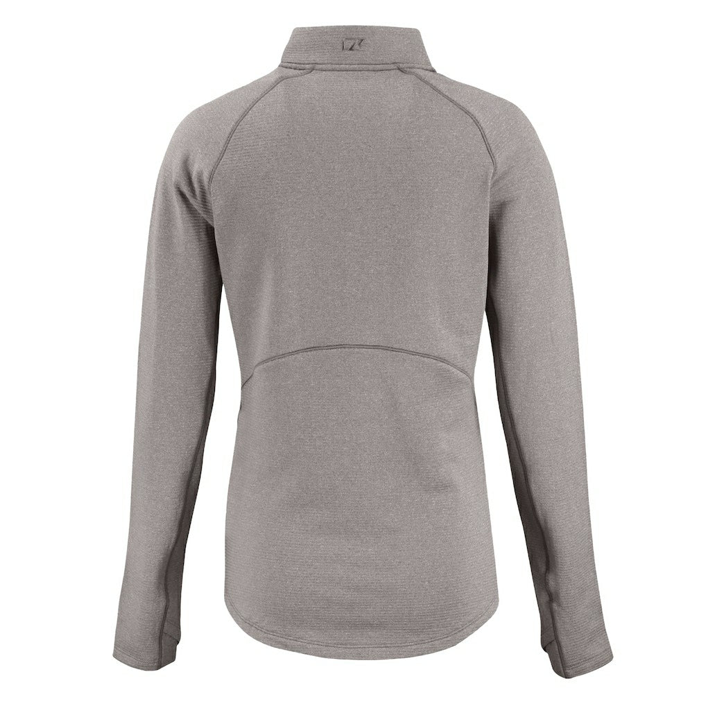 Cutter & Buck Women's Peshastin Eco Fleece Recycled Tri-Blend Raglan Half-Zip Jacket - Chicago Bears