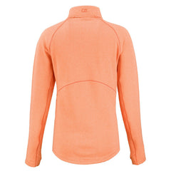 Cutter & Buck Women's Peshastin Eco Fleece Recycled Tri-Blend Raglan Half-Zip Jacket - Cleveland Browns