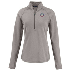 Cutter & Buck Women's Americana Peshastin Eco Fleece Recycled Tri-Blend Raglan Half-Zip Jacket - Indianapolis Colts