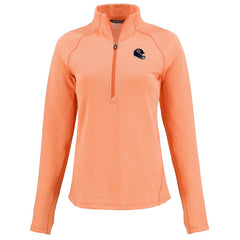 Cutter & Buck Women's Peshastin Eco Fleece Recycled Tri-Blend Raglan Half-Zip Jacket - Chicago Bears