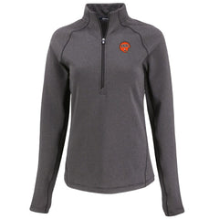 Cutter & Buck Women's Peshastin Eco Fleece Recycled Tri-Blend Raglan Half-Zip Jacket - Cincinnati Bengals