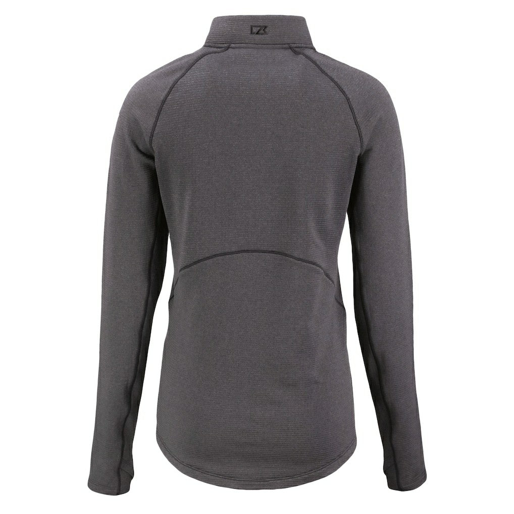 Cutter & Buck Women's Peshastin Eco Fleece Recycled Tri-Blend Raglan Half-Zip Jacket - Cincinnati Bengals