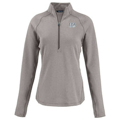 Cutter & Buck Women's Peshastin Eco Fleece Recycled Tri-Blend Raglan Half-Zip Jacket - Cincinnati Bengals