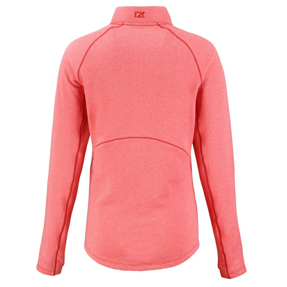 Cutter & Buck Women's Peshastin Eco Fleece Recycled Tri-Blend Raglan Half-Zip Jacket - Kansas City Chiefs