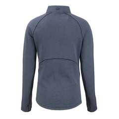 Cutter & Buck Women's Americana Peshastin Eco Fleece Recycled Tri-Blend Raglan Half-Zip Jacket - Detroit Lions