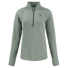 Cutter & Buck Women's Peshastin Eco Fleece Recycled Tri-Blend Raglan Half-Zip Jacket - Green Bay Packers