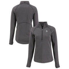 Cutter & Buck Women's Peshastin Eco Fleece Recycled Tri-Blend Raglan Half-Zip Jacket - Minnesota Vikings